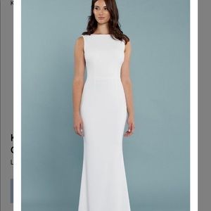 Katie May Crepe Back Ivory Gown